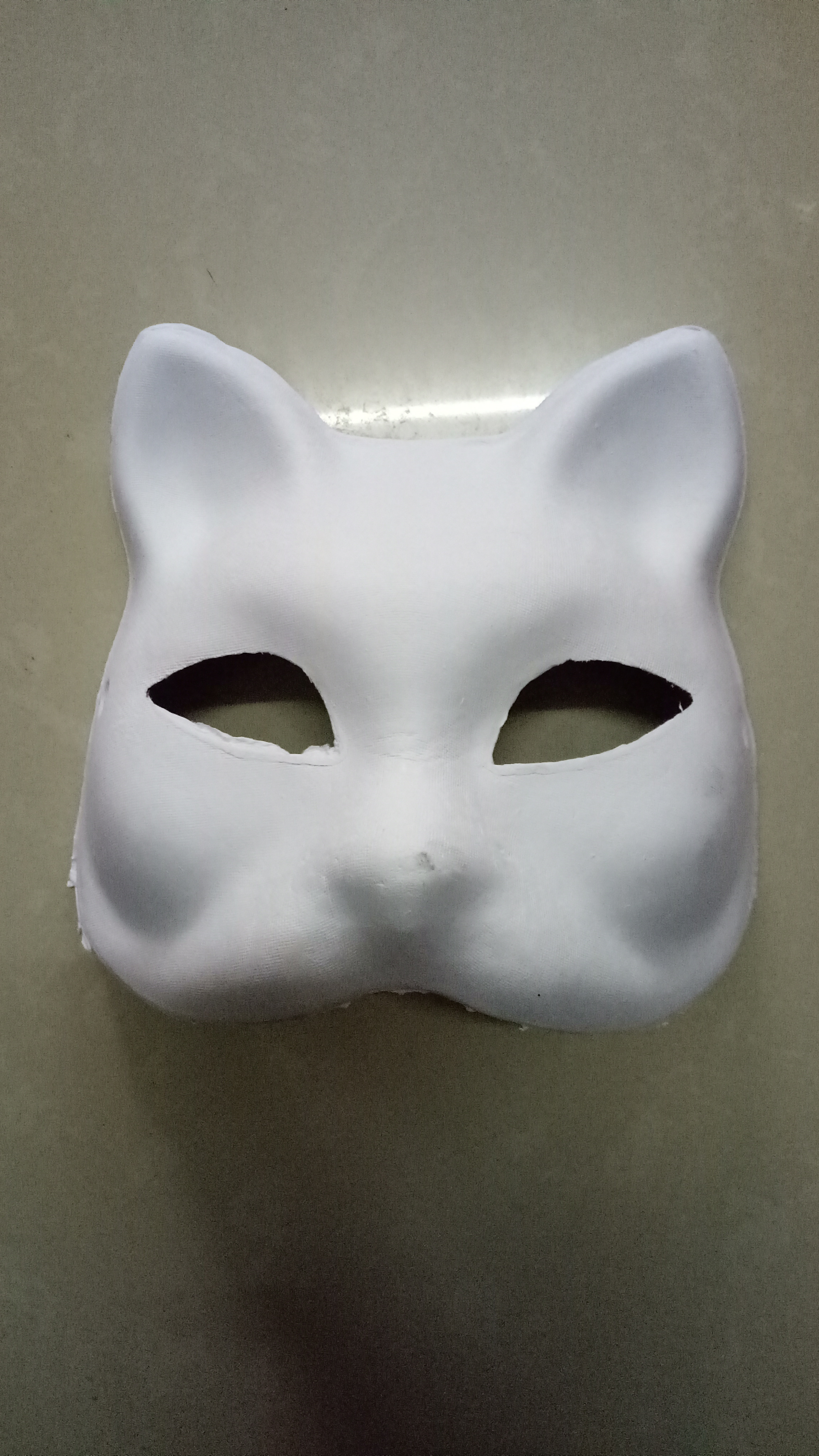 伦启画材办公文化绘图白色手绘面具DIY环保纸浆面具手绘面具动物系列详情图3