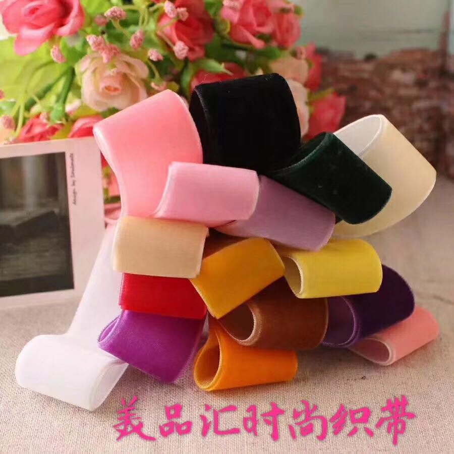 Velvet Ribbon Width Striped Ribbon Handmade Diy Birthday Cake Baking Ribbon Specification drawing