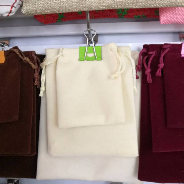 喜糖袋素色袋绒布袋圆盘袋现货批发厂家直销来样订做收口袋细节图