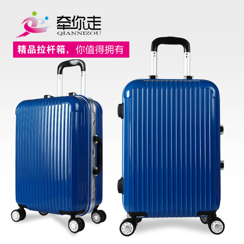 新款万向轮拉杆箱旅行箱防水铝框箱厂家批发行李箱产品图