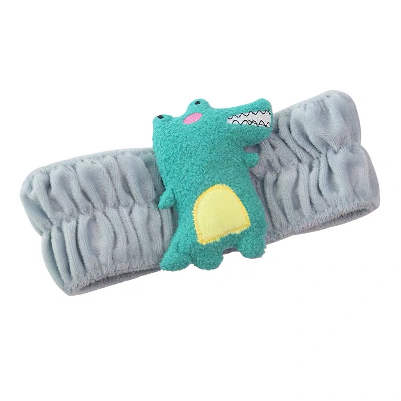 小鳄鱼经典女士发带卡通洗脸敷面膜束发带简约发箍