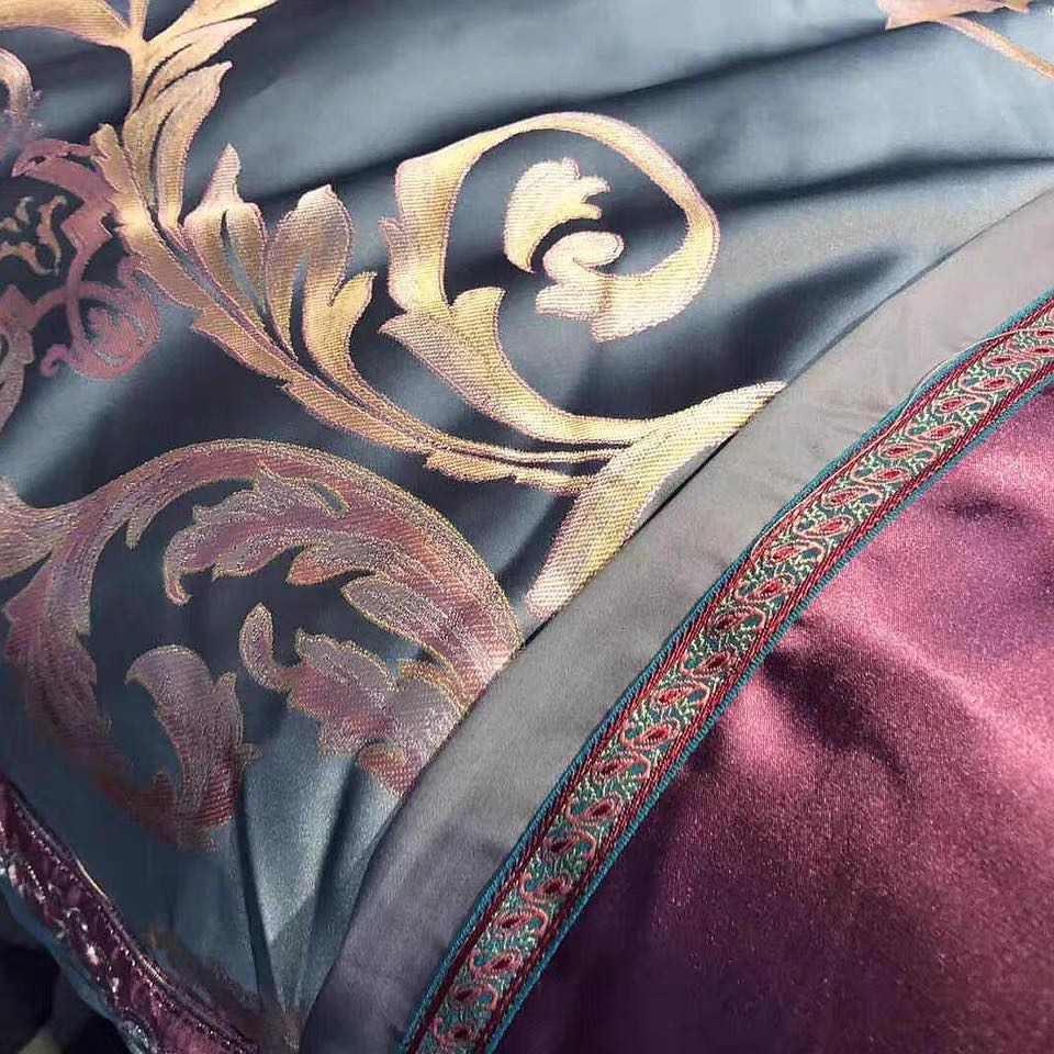 高档真丝绸缎被套欧式高端床品贡缎多件套产品图