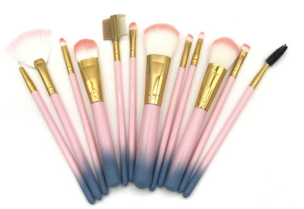 Gradient Barrel Brush Set Barrel Pink Is Suitable For General Makeup details Picture