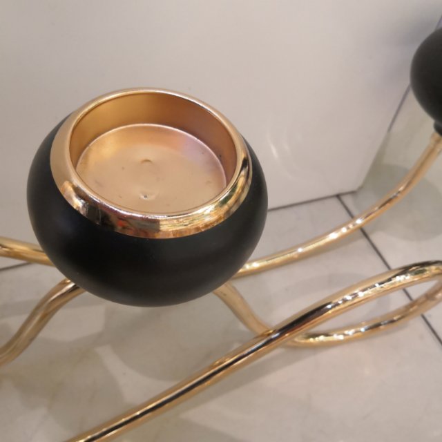 Exquisite three-seat irregular candlestick Specification image