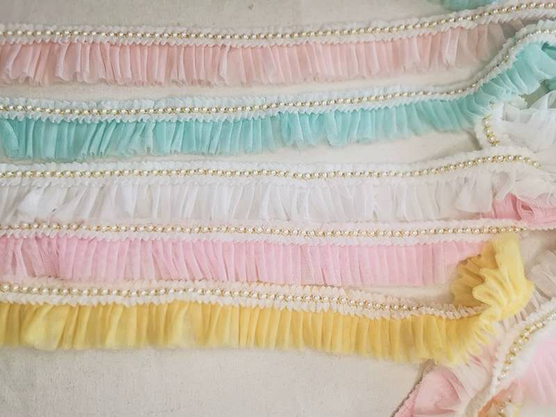 Wide Lace With Stretch Garment Accessories Hollow-Out Multi-Color Skirt Dress Lace Decoration Handmade Diy Fabric details Picture