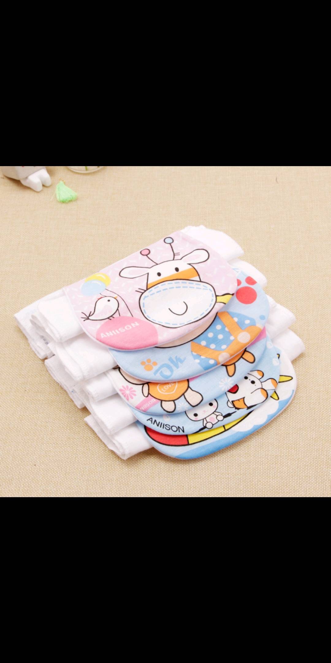 Tong Yin Sweat Absorbent Towel Pure Cotton Children's Pad Baby Sweat Absorbent Towel Full Cotton Gauze Kindergarten 4-6 Years Old Specification drawing