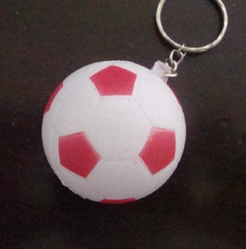 Pu Foam Toy Football Keychain Pendant Class Decompression In The Ball