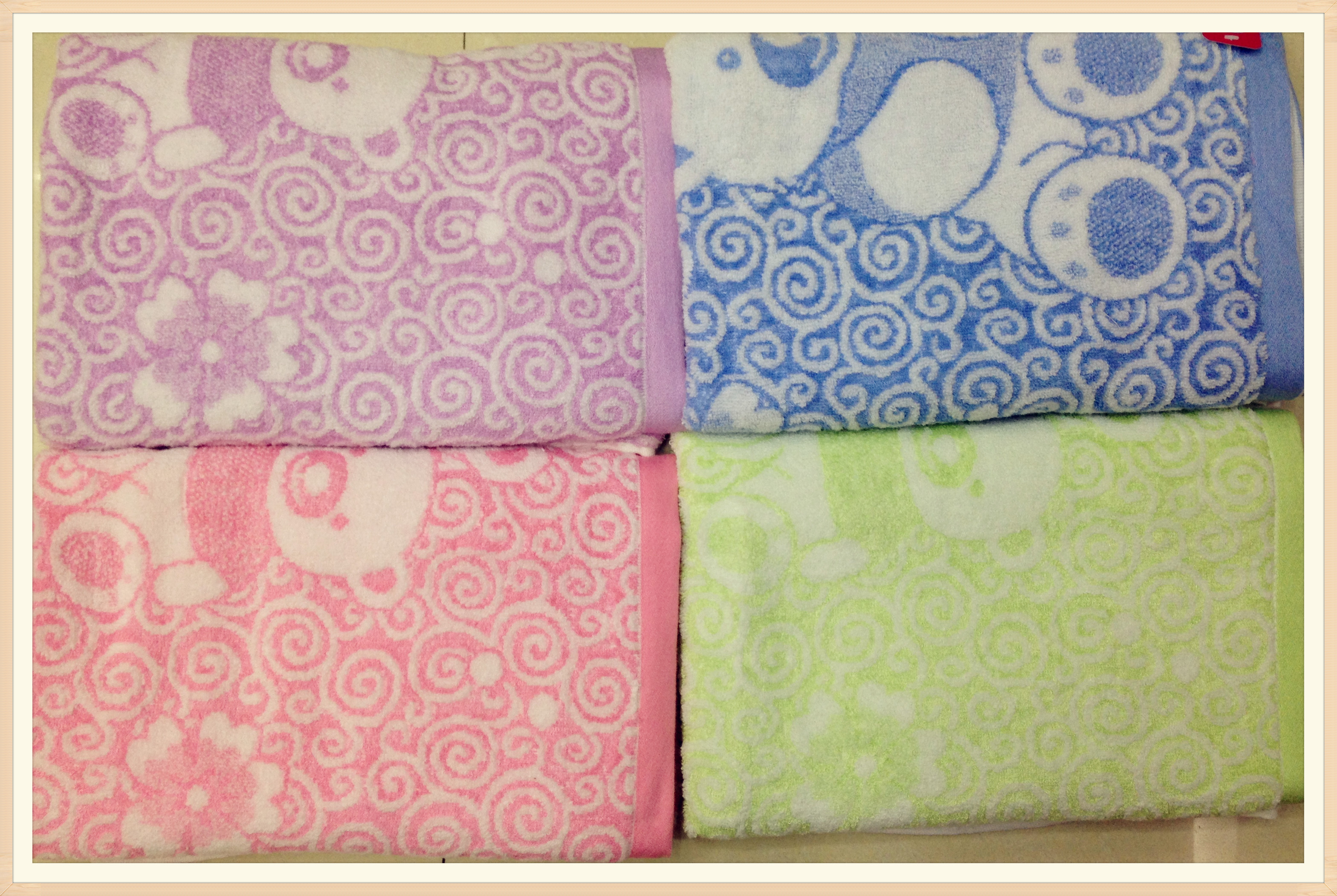 Tiras de color de algodón engrosado absorbente toalla facial toalla de regalo protección laboral al por mayor LDGO personalizado Specification image