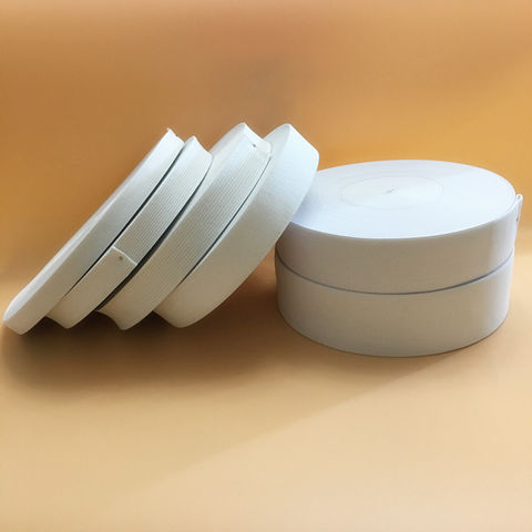 White wide elastic band with thick elastic band