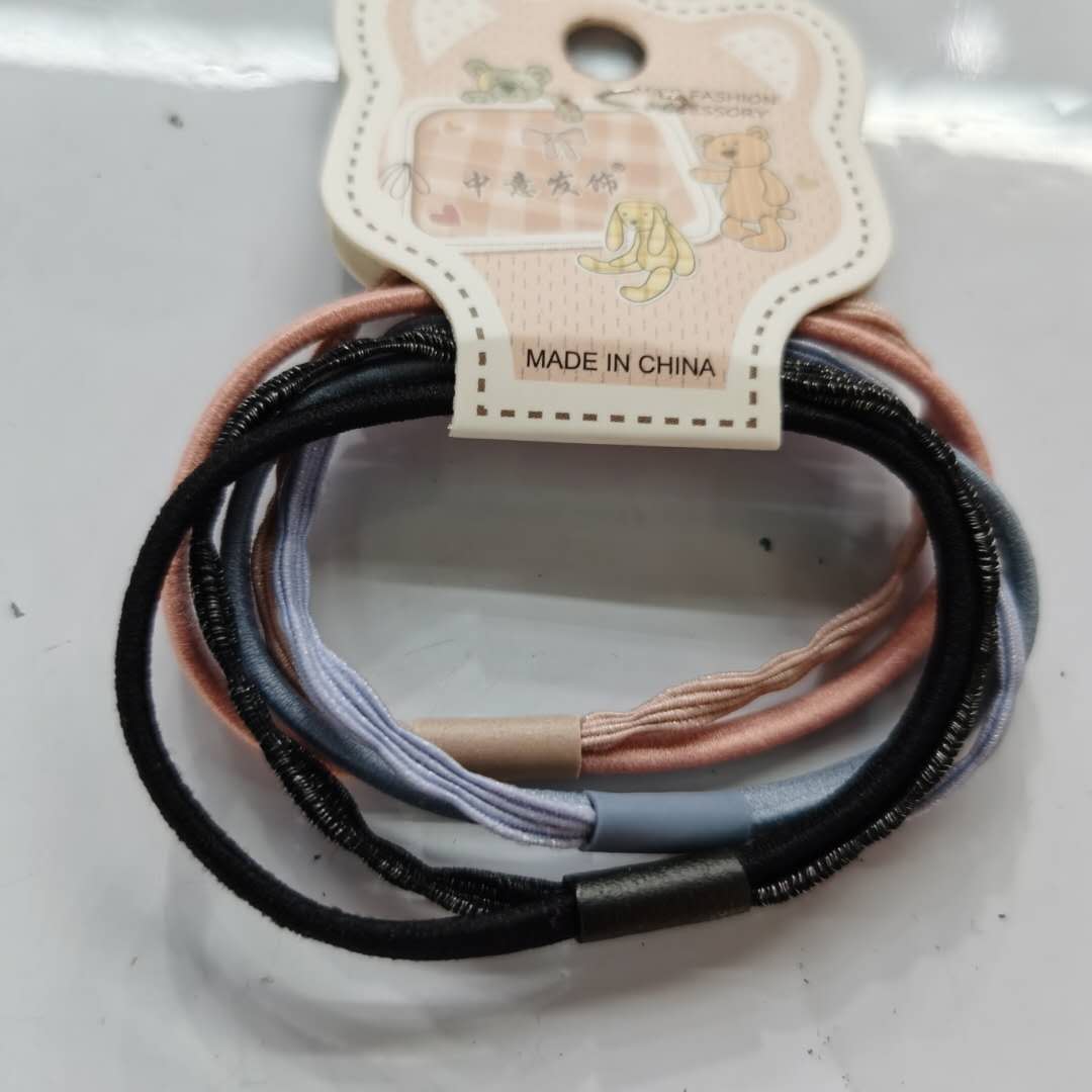 Korean-style fashionable and versatile women's hair band double-layer rubber band headwear Specification image