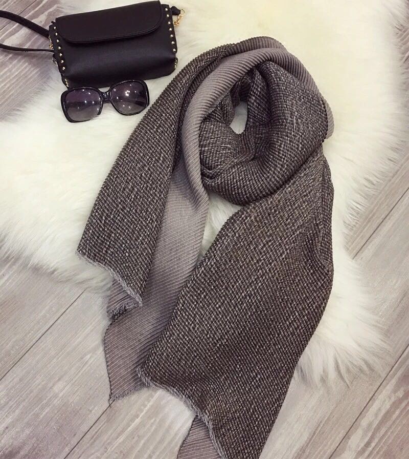 Autumn And Winter New Two-Color Double-Sided Fold Design Style Scarf