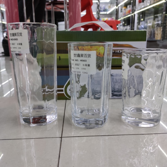 The price of a box (6 pieces) of glass water cups Specification image