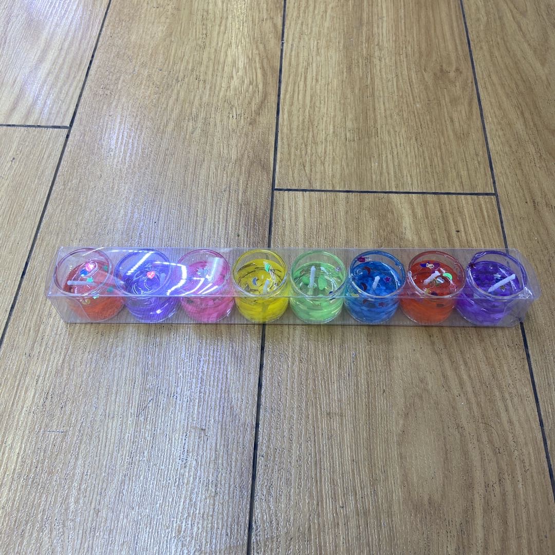 8个装果冻蜡烛 创意浪漫烛光晚餐情侣赠品 超市精品店货源批发
