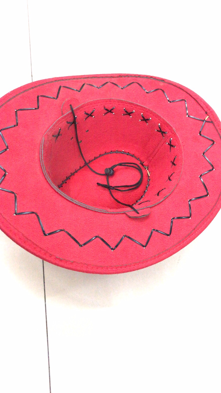 Men's Outdoor Travel Casual Summer Sun Protection Western Cowboy Hat Specification drawing