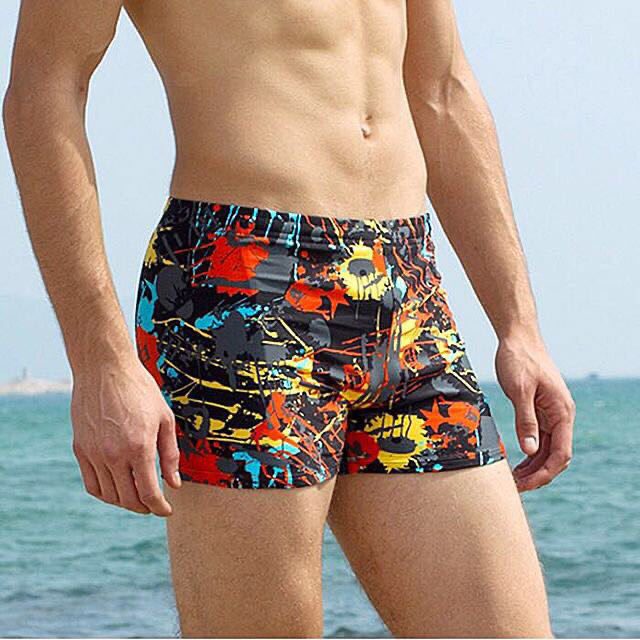 Authentic New Men's Boxer Trunks Fashionable Men's Swim Trunks Fancy Men's Swim Trunks Soak In Hot Springs