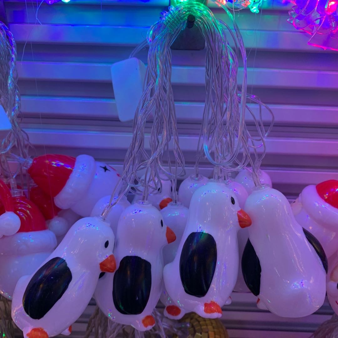小企鹅串灯LED灯圣诞灯饰节日家庭派对狂欢装饰