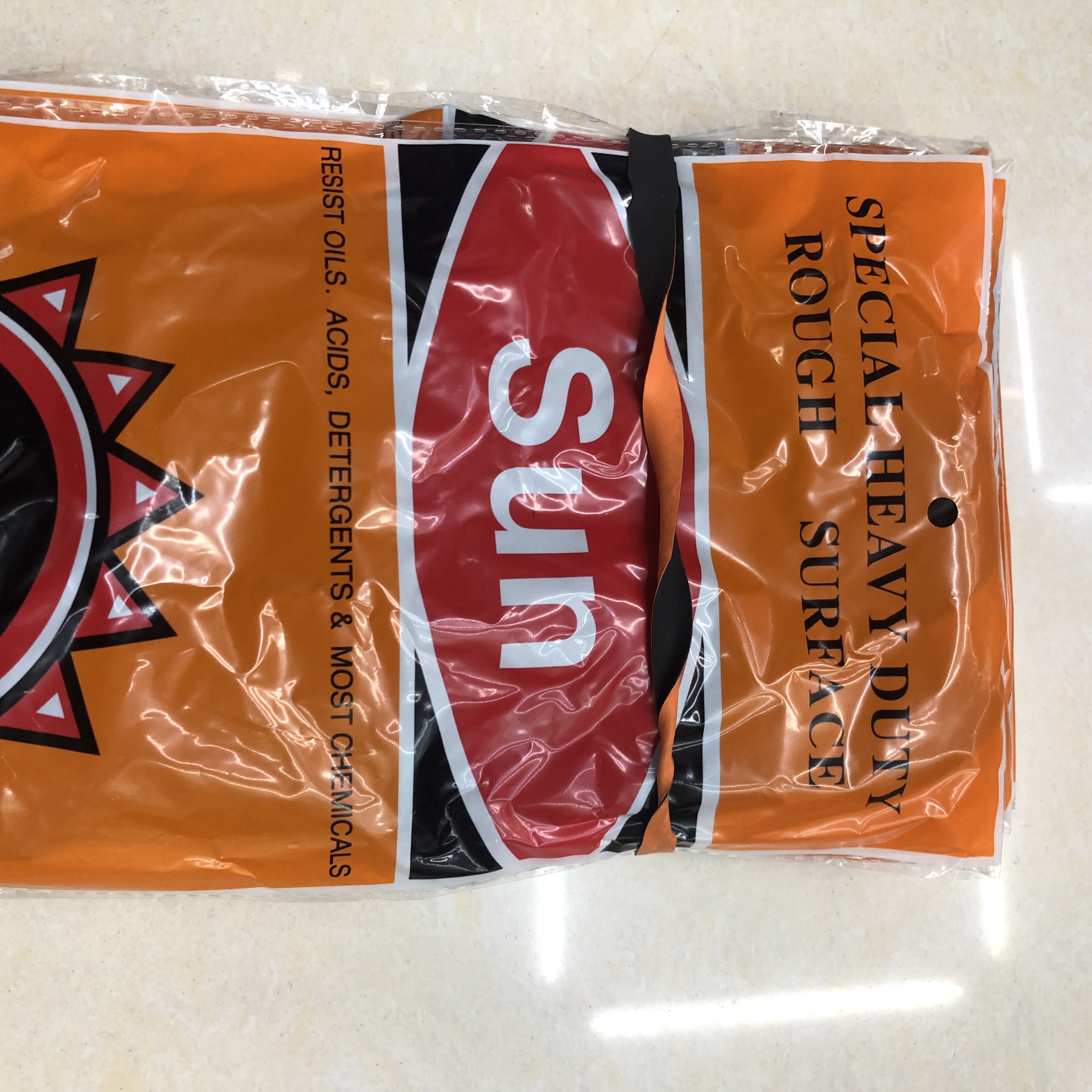 Beef Latex Gloves Rubber Gloves Sun Brand Thick Household Kitchen Waterproof Dishwashing Plastic Leather Cleaning Specification drawing