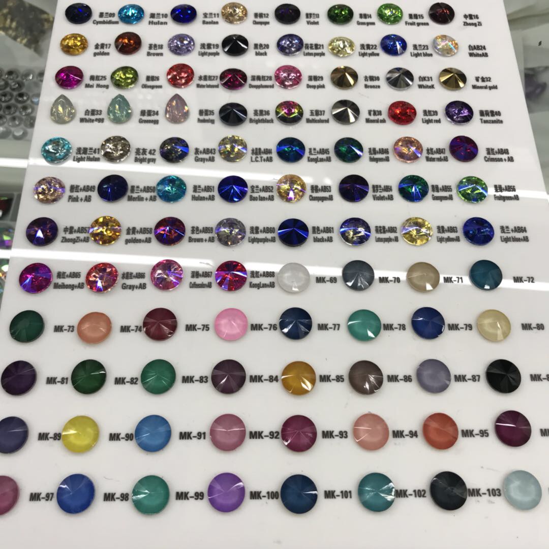 新建精品配饰水晶圆形水滴形服装辅料璀璨耀眼装饰舞蹈衣服毛衣等