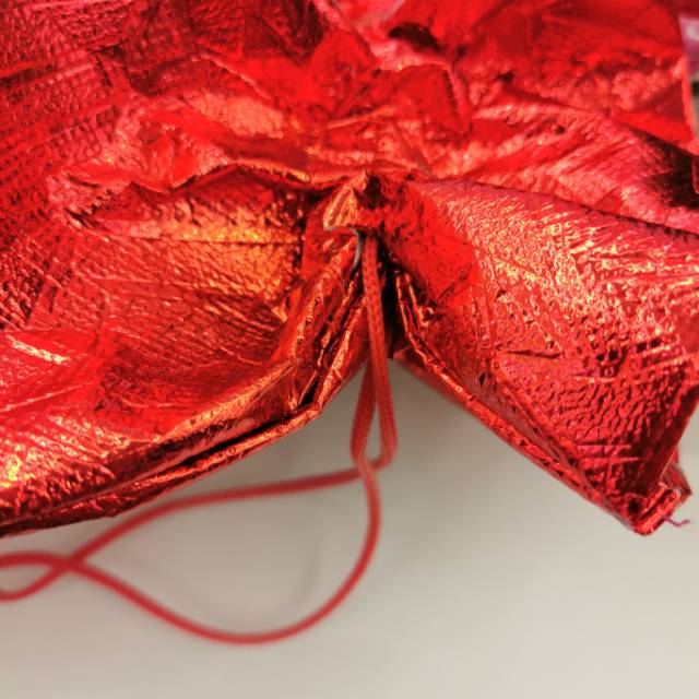 Non-woven fabric bright film drawstring bag with drawstring opening Specification image