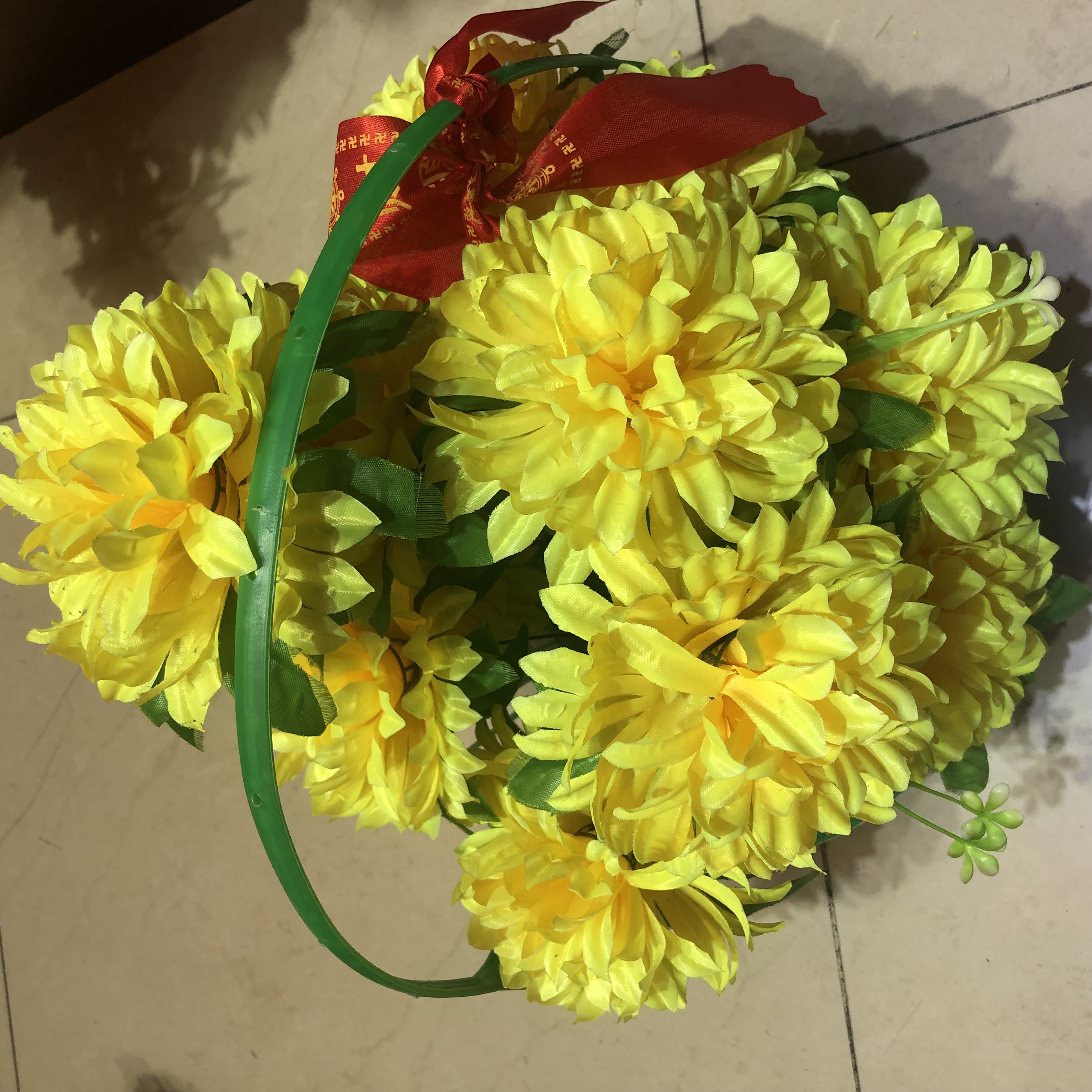 仿真扫墓菊花上坟花祭祀假花墓地摆放绢花尖菊花束把花