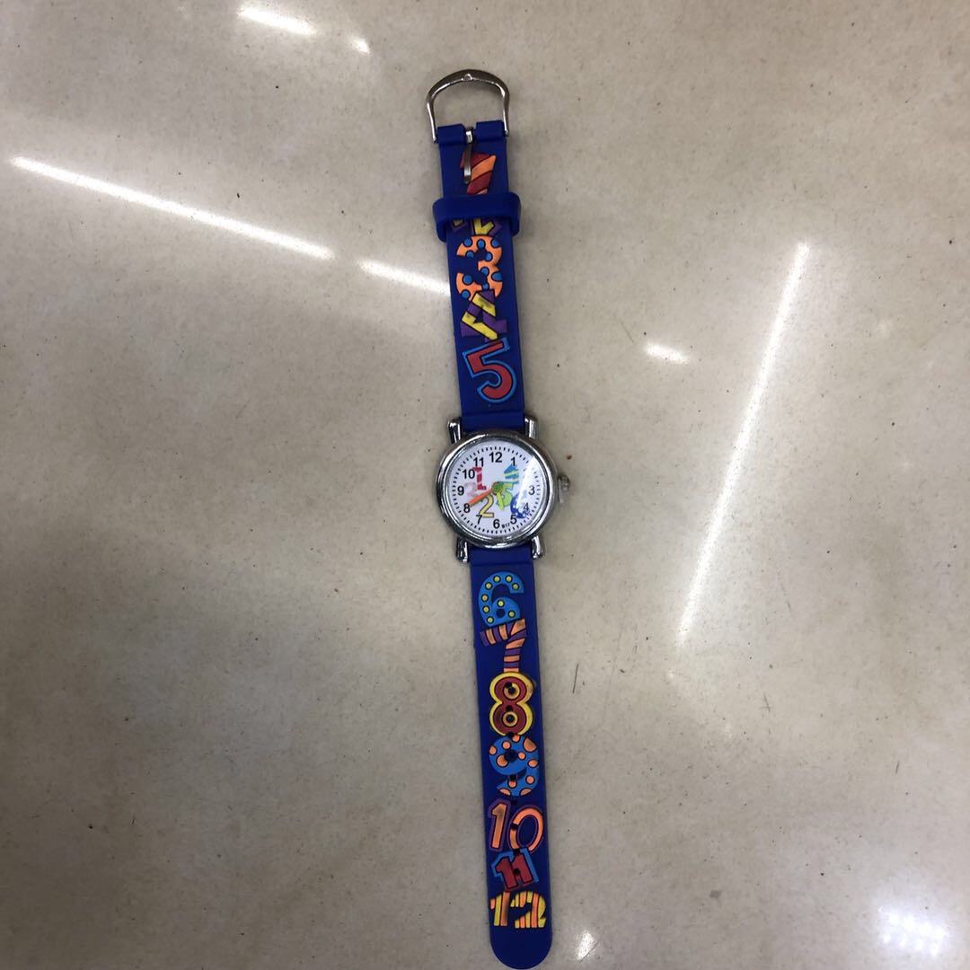 English letter children's watch, men's pointer Superman, cute toy cartoon electronic watch for primary school boys and girls