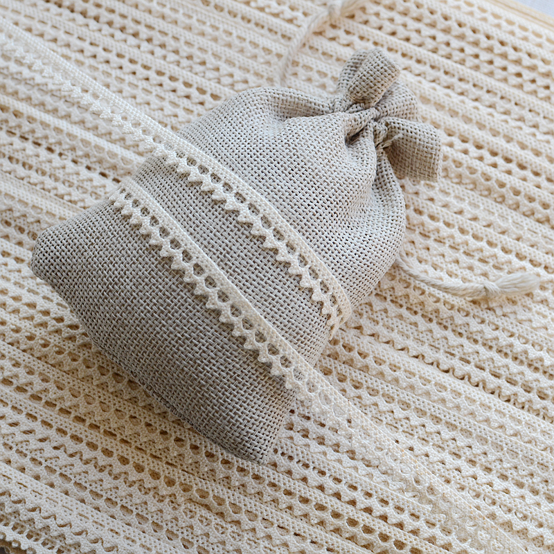 Lace accessories good quality natural cotton cotton thread dogtooth edge fabric sofa accessories width 1CM thumbnail