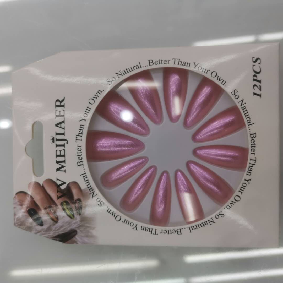 美甲指甲贴片穿戴式女甲片成品可反复使用拆卸假指甲可取可摘可戴