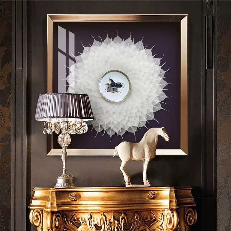 Top Ding Decorative Painting Company 80X80cm Aluminum Alloy Porch Decorative Painting