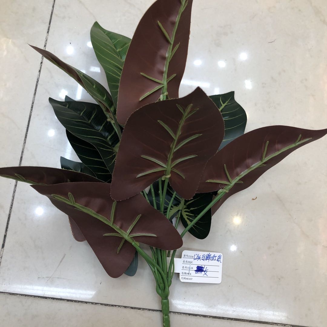 仿真马蹄红底叶仿真花束绢布婚庆绢花婚礼厂家直销批发