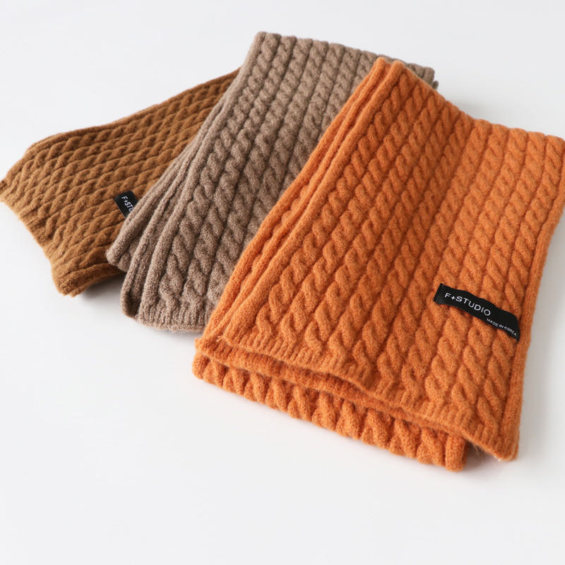 Casual With Classic Long Women's Candy-Colored Warm Scarf Specification drawing