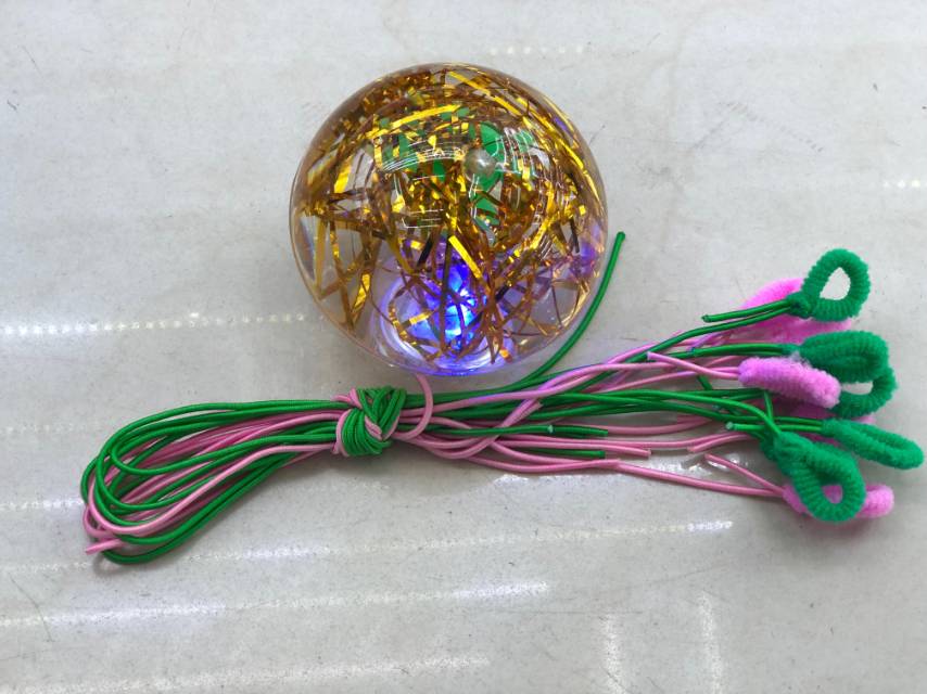 7.5cm内含金丝发光弹力球带绳款儿童玩具厂家直销 Specification image