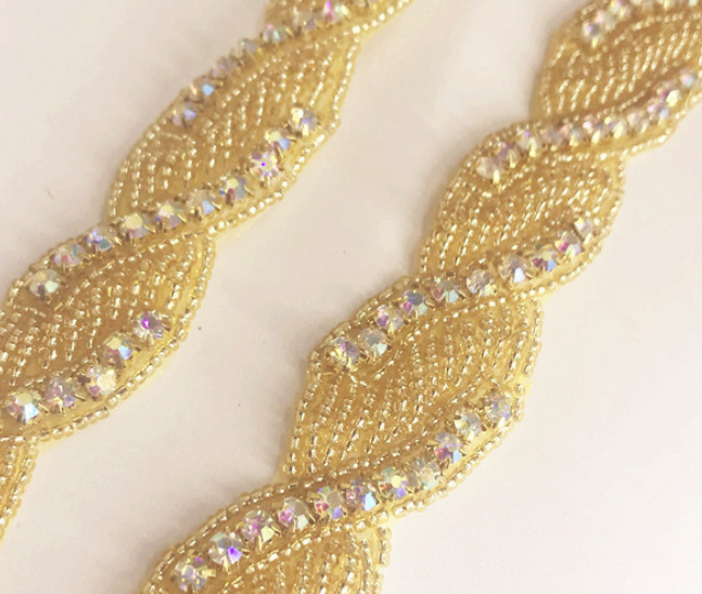 Rhinestone Strip Decorative Dress Accessories Wedding Accessories Belt Shoulder Strap Specification drawing