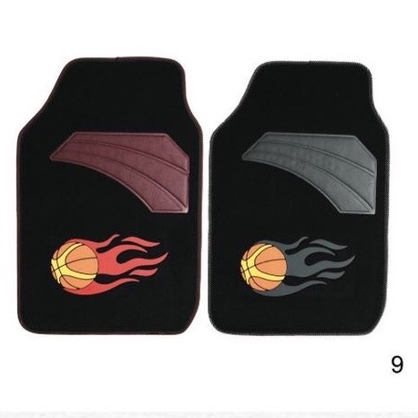 多色足球篮球装饰复合材料汽车脚垫汽车地毯详情图3