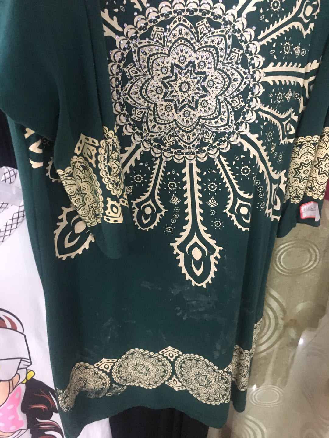 Foreign Trade's new fashion trend short sleeve sequined cotton top T-shirt thumbnail