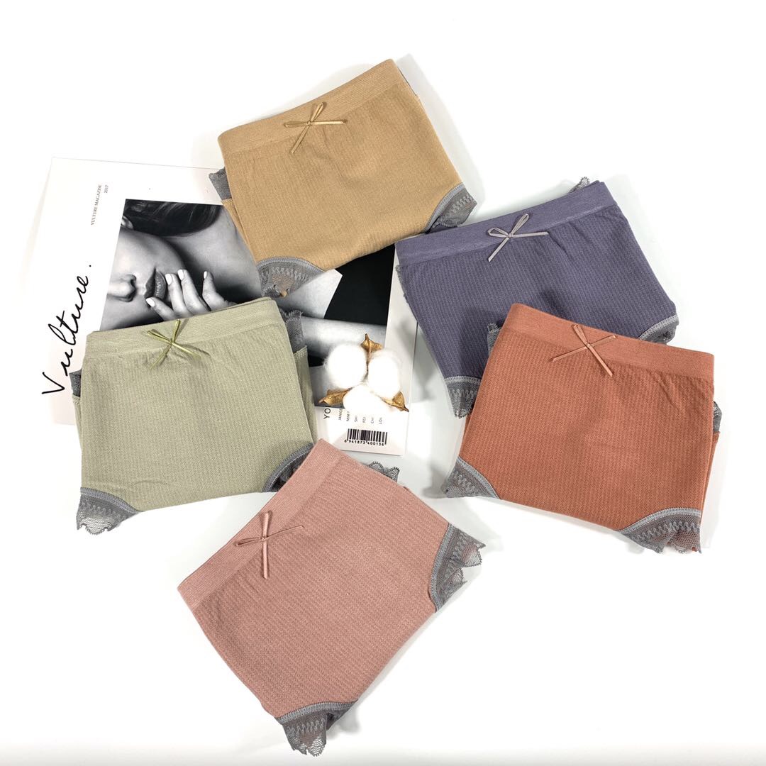 Morandi Lacy Midrise Panties Modal Belly Lift Shorts Specification drawing