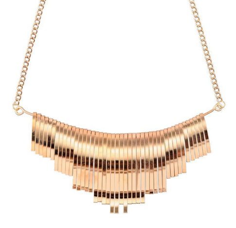 厂家批发热销金属质感夸张短款装饰项链