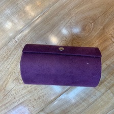 紫色女士便携式多功能滚筒小包化妆包