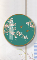 Li Fan Plum Blossom Pattern Series Triple Round Decorative Painting details Picture
