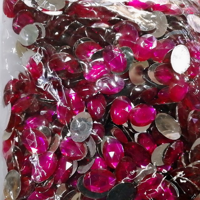 البيضاوي 13 x 18 ملم أكري غير مثقوب المبيض البيع المباشر من جانب شركة تصنيع قطع غيار الألبسة دي details Picture