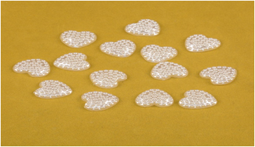 diy semi-circular pearl handcrafted hair accessories, headwear and children's jewelry with brick positions, imitating pearl hearts details Picture