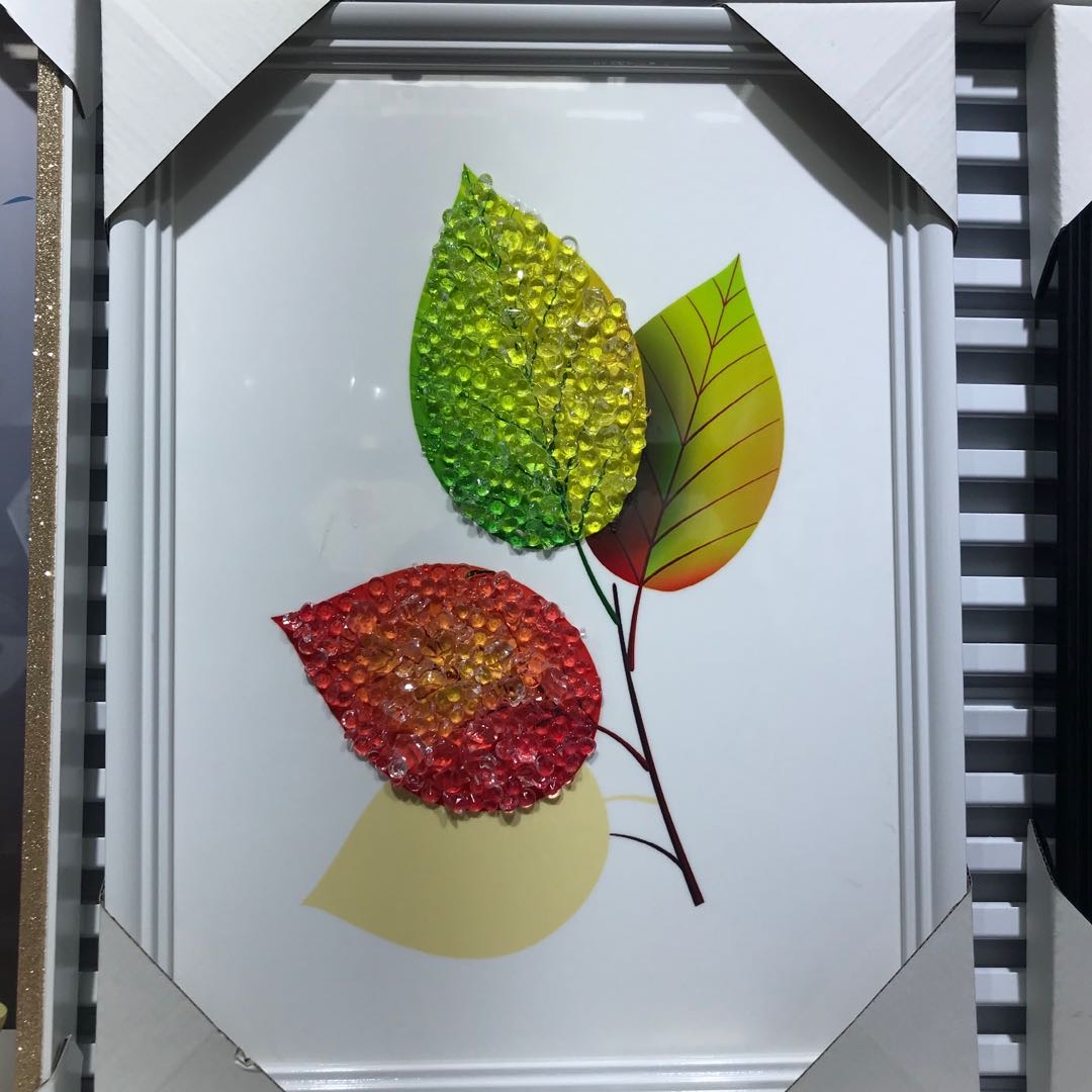 镶钻晶瓷轻奢玄关装饰画走廊竖版客厅过道挂画抽象背景壁画图