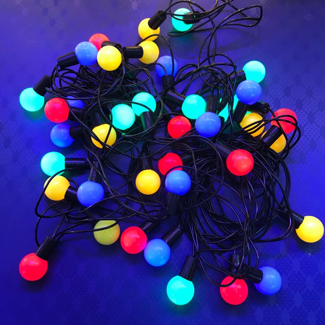 New Year's decorative lights, flashing lights, string lights, festival stars all over the sky, Spring Festival hanging lights, home celebrating the New Year in seven colors and changing colors