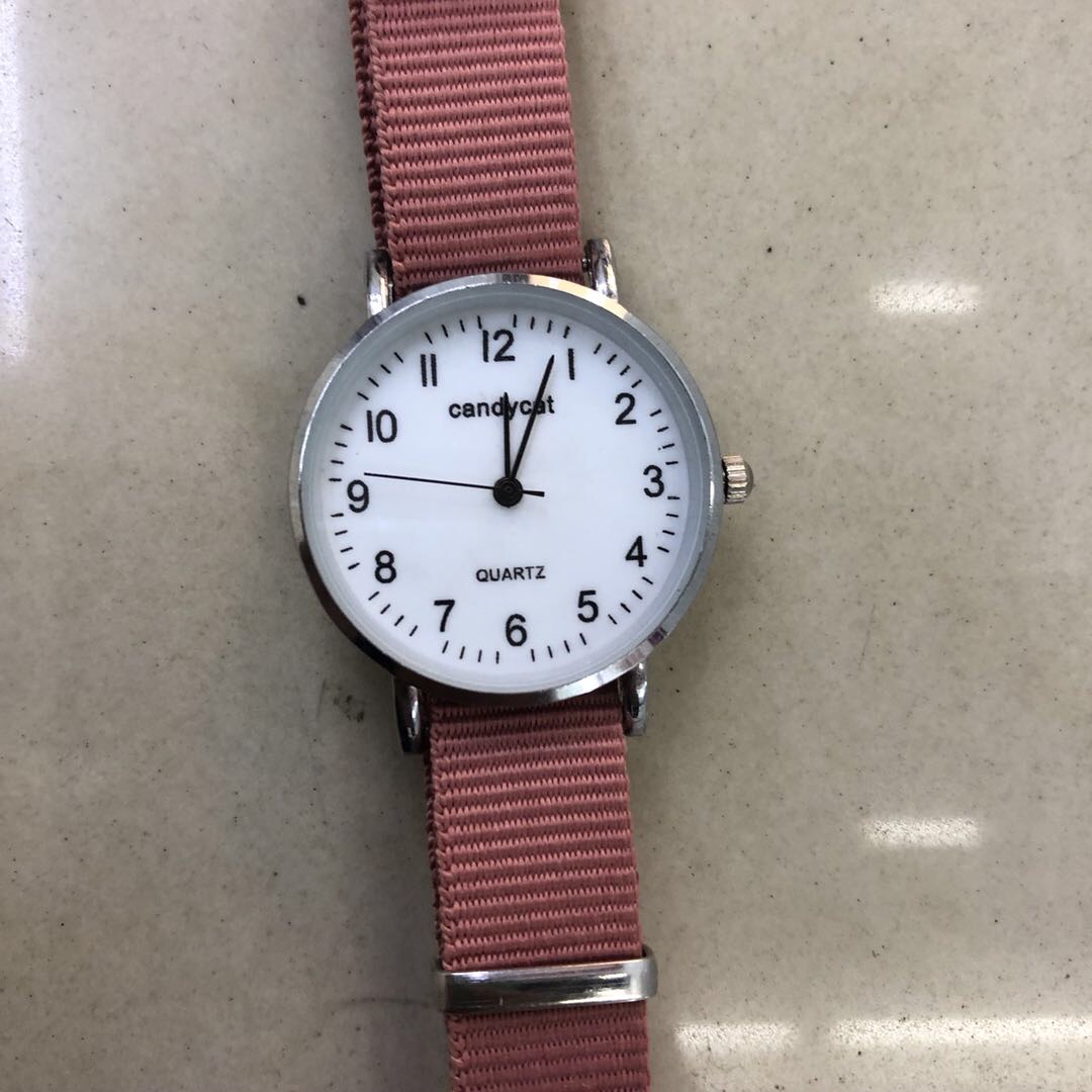 Canvas casual watch for female students, Instagram, Harajuku style, cute and girlish, Japanese, fresh and simple, Korean, forest style details Picture