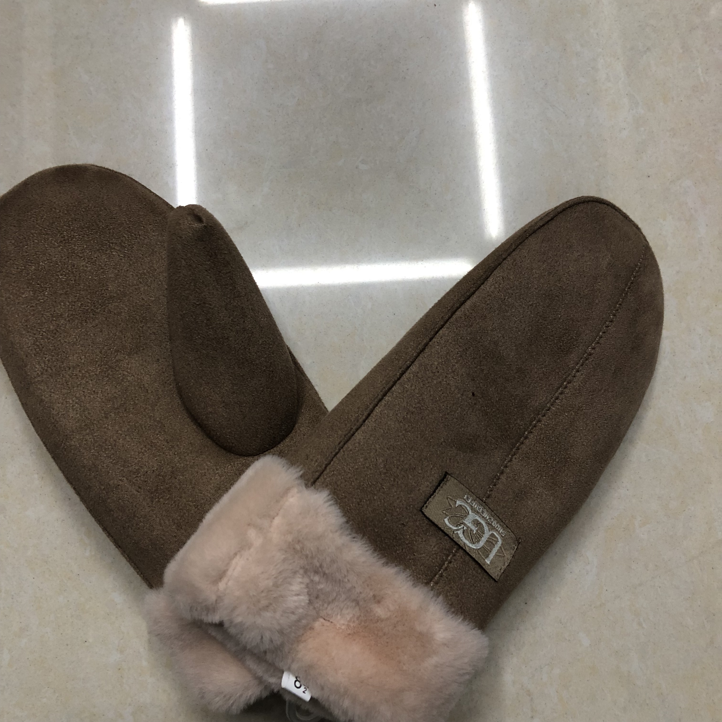 Suede Gloves Women's Autumn And Winter Warm Thick Plus Fleece Korean Version Cute Electric Bike Riding Gloves