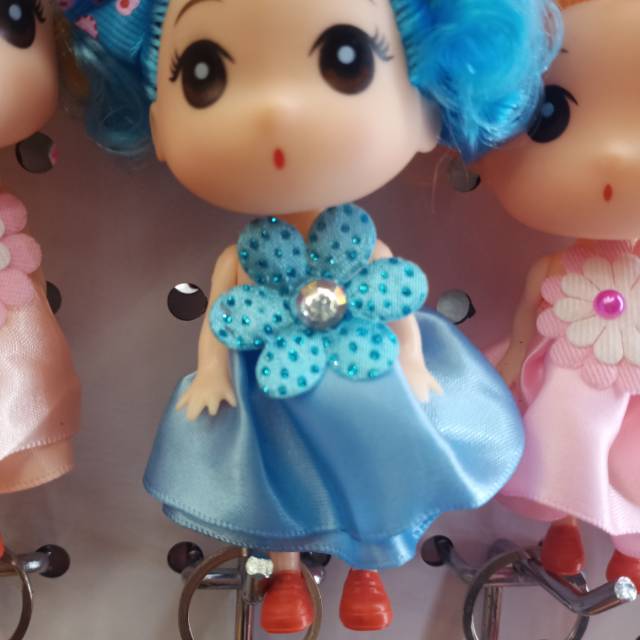 Confused Doll Keychain Cute Princess Girl Bag Hanging Accessory Children's Schoolbag Specification drawing