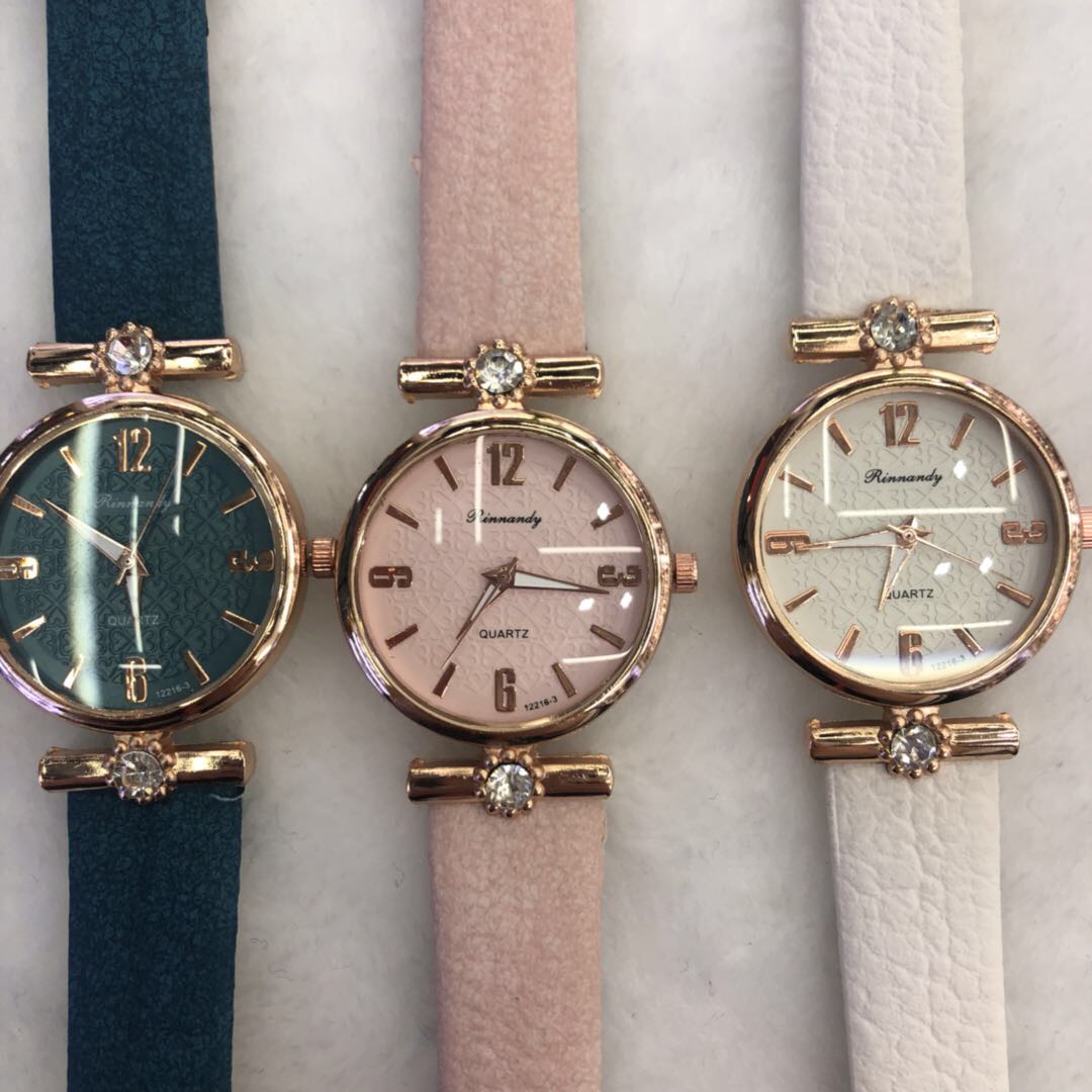 Fashionable and trendy diamond-encrusted watch for women, simple, casual and fashionable student wristwatch, waterproof, college style, thin strap, trendy Specification image