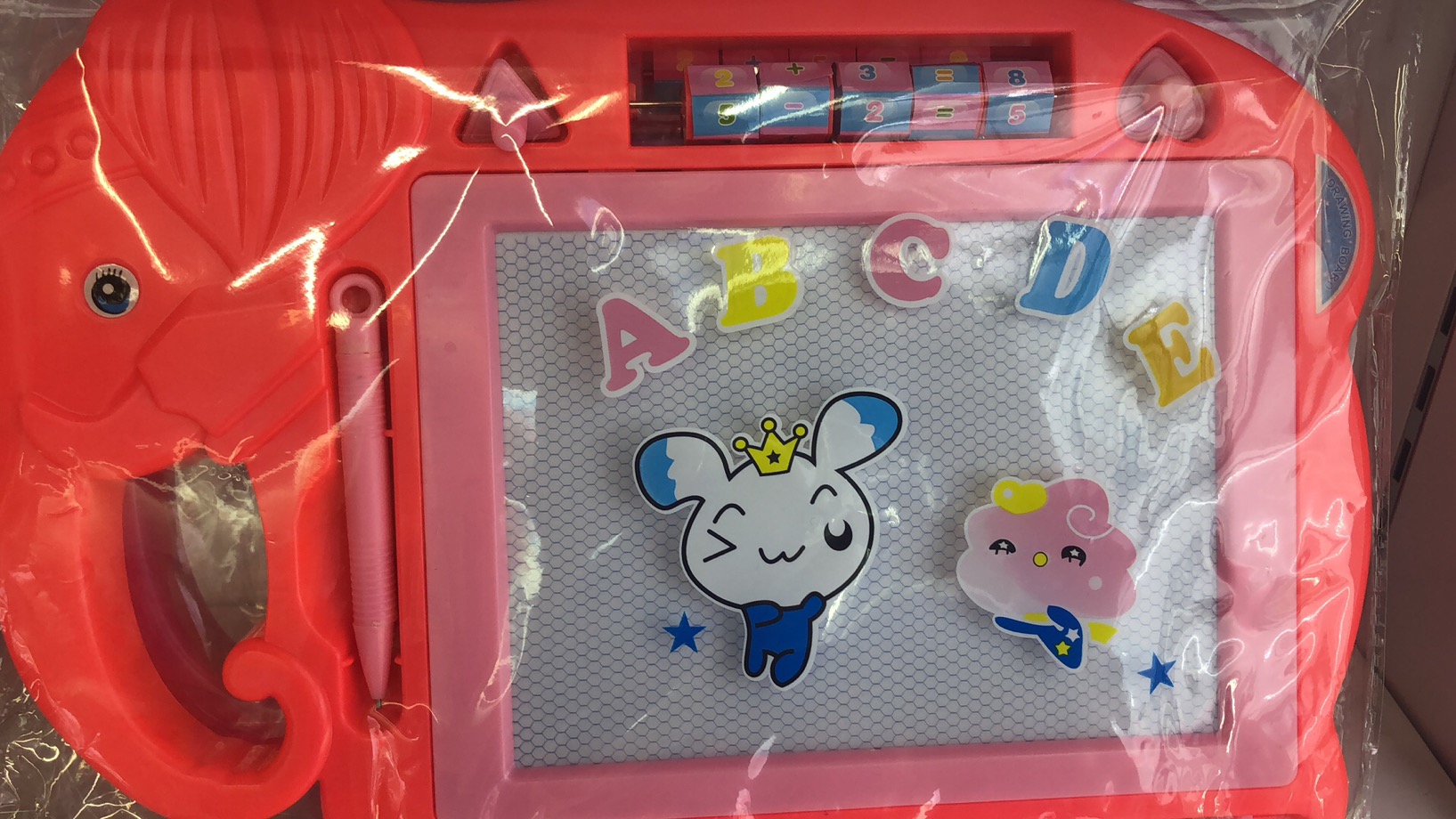 写字新款黄色蓝色红色10岁涂鸦玩具卡通彩色磁性儿童画板