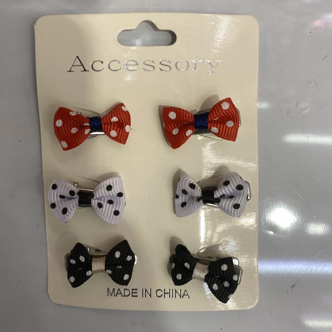 Selling a new Korean version of children's fun polka dot print children's small clip 3471 thumbnail