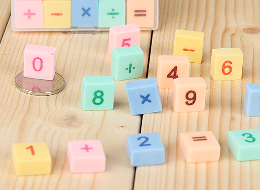 Stationery, student creative cartoon box set, cute digital eraser, educational and educational children's prize Specification image