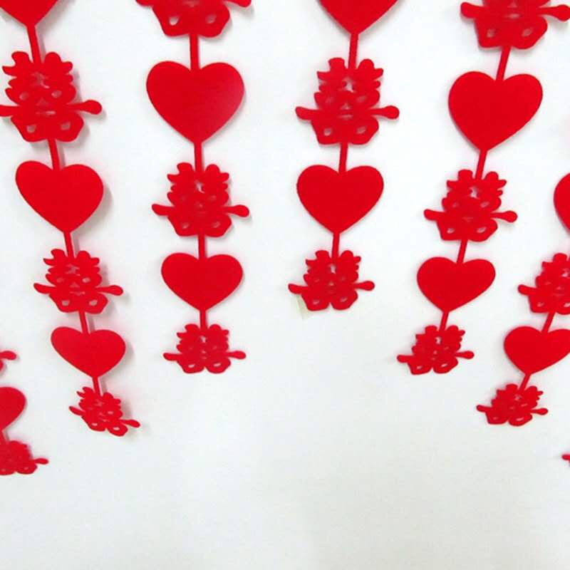 Wedding supplies, wedding room decoration, wholesale of decals, velvet, gilded door curtains, wedding decoration supplies, door lintels, couplets and sets Specification image